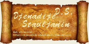 Đenadije Štavljanin vizit kartica